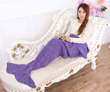 Mermaid Tail Blanket - Knitted Mermaid Tail Blanket